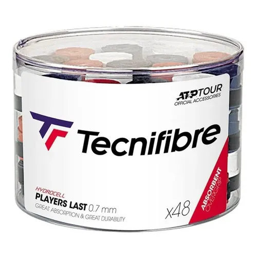 Último surtido de tecnifibre Players Overgrip (48 unidades), varios colores