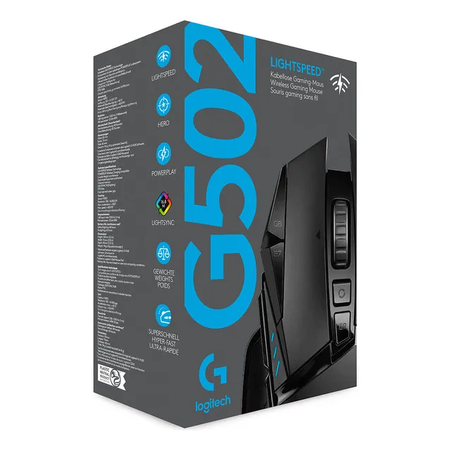Mouse Gamer Logitech G502 Lightspeed Wireless Black