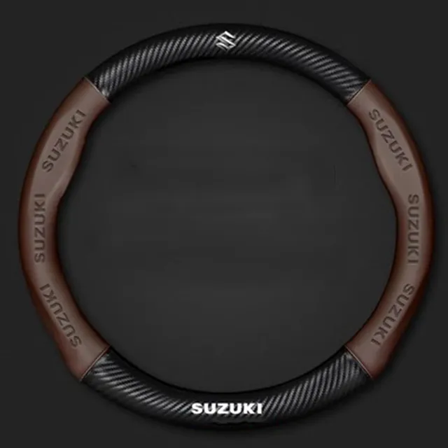Funda Para Volante Automovil Fibra Carbono Suzuki S-presso