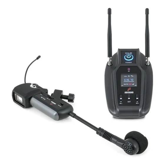Microfone Arcano KILM Dinâmico cor cinza-escuro