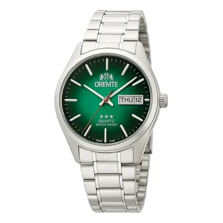 Relógio Masculino Oremte Original Prova D'água Marca Data Sg Prata Verde