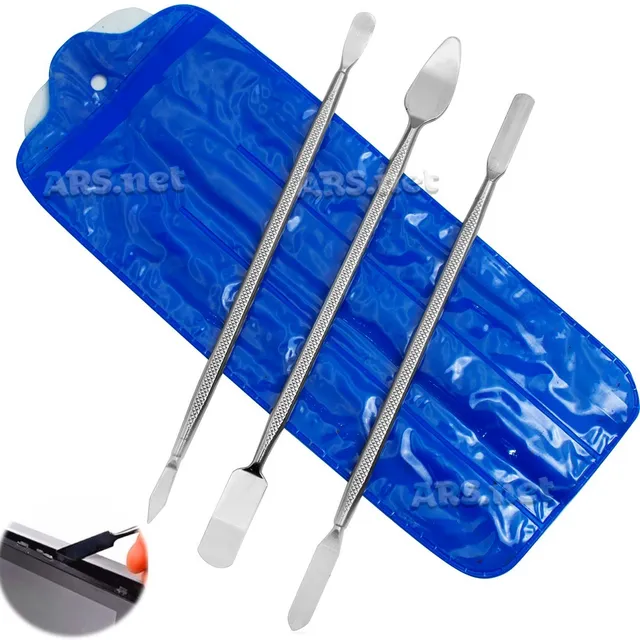 Kit Ferramenta 3 Espátula Aço Abrir Celular Tablet Notebook