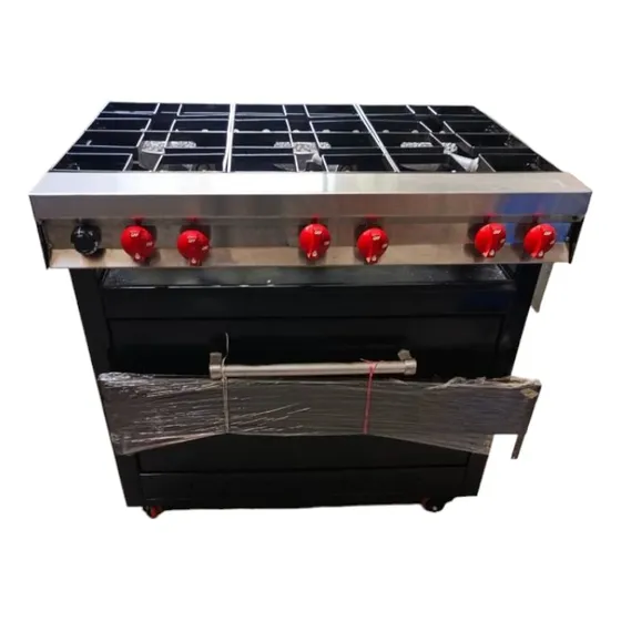 Cocina Industrial De Seis Hornillas Con Horno Nueva