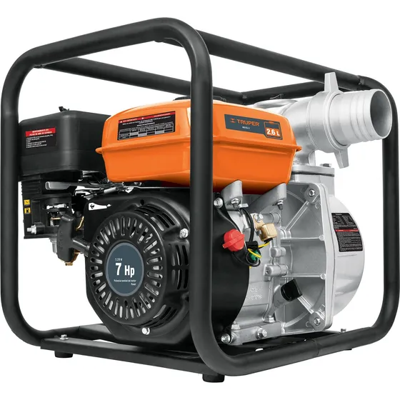 Motobomba Agua A Nafta 7hp 3'' Autocebante Truper Motb-3  