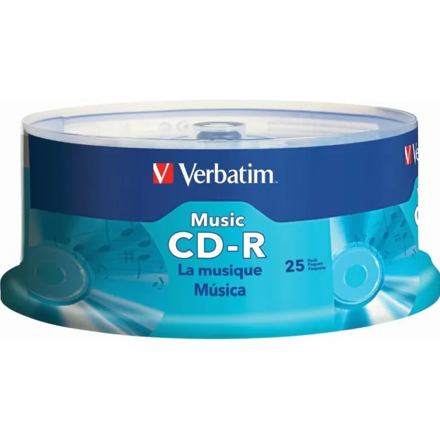 Verbatim Music Cd-r 80min 40x Con Superficie De Marca, 25