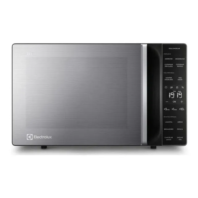 Micro-ondas Electrolux 23l Cor Inox Efficient Com Descongela