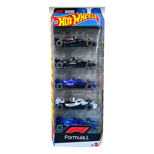 ホットウィール　フォーミュラ1　Formula1　5パック　F1 Hot Wheels Formula 1 - 5 Pack Conjunto Com 5 F1 2025 | MercadoLivre