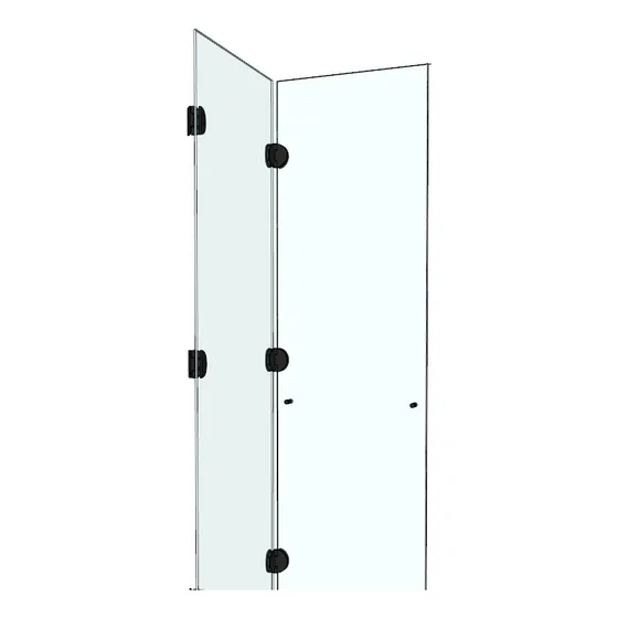 Kit P/ Box Banheiro Flex Articulado - 1,20x2,00mts - Cromado