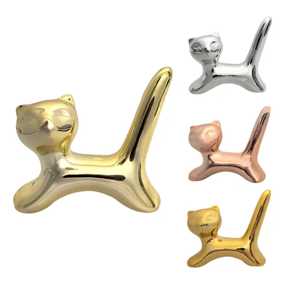 Adorno Gato Moderno Brillante 9x9x2cm Topsoc