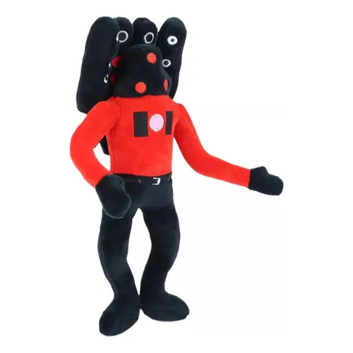 Rojo Skibidi Toilet Speakerman Bosses Peluche Muñeca Color Fix