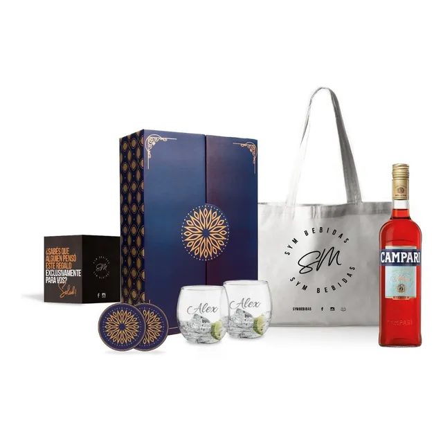 Experiencia Campari 750cc Box Regal Grabado Personalizado