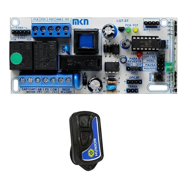 Central Placa De Portão Eletronico 433mhz + Controle