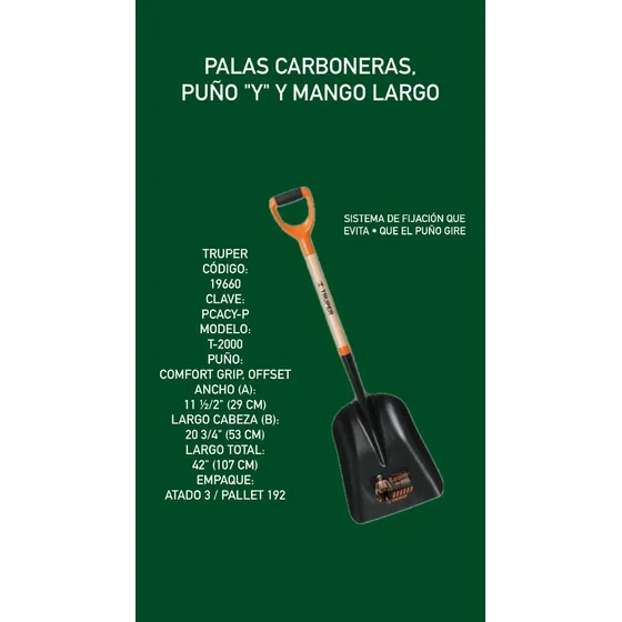 Pala Carbonera Marca Truper