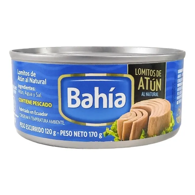 Atun En Lomitos Al Natural Bahia 170gr X12u