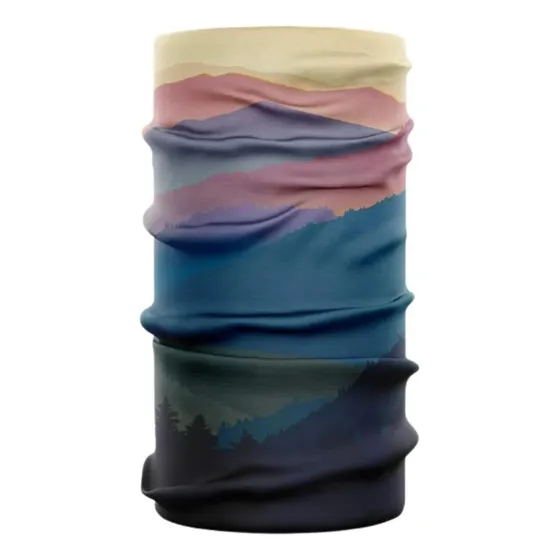 Cuellos Elastizados Multifuncional Premium -5 °c Color Montaña Atardecer Diseño De La Tela Estampado Talle Unico