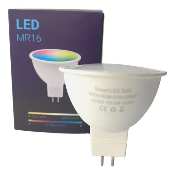 Spot Foco Inteligente Led Rgb Wifi Alexa Google Gu5.3 Mr16