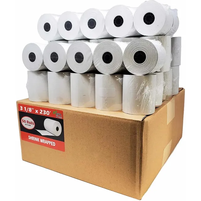 Caja 50 Rollos Papel Térmico 80mm X 60m  + Envío Gratis