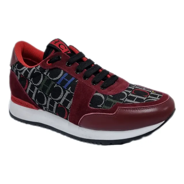 Zapato Runner De Canvas Santorini Carolina Herrera Vinotinto