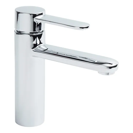 Monomando Corto Para Lavabo Neek® Urrea 9433nk Cuerpo Latón Acabado Cromado Color Gris
