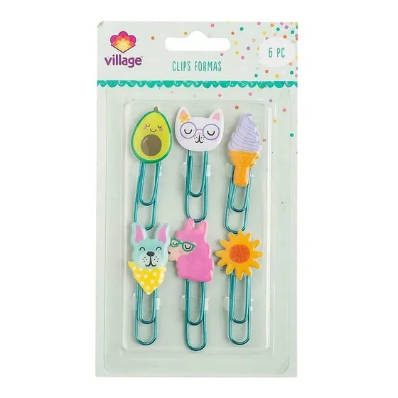 Set 6 Clips Grandes Cute