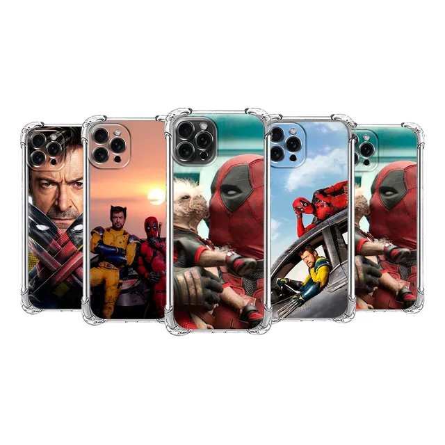 Forro Antigolpe  Deadpool Wolverine Tecno Pova Pop Spark