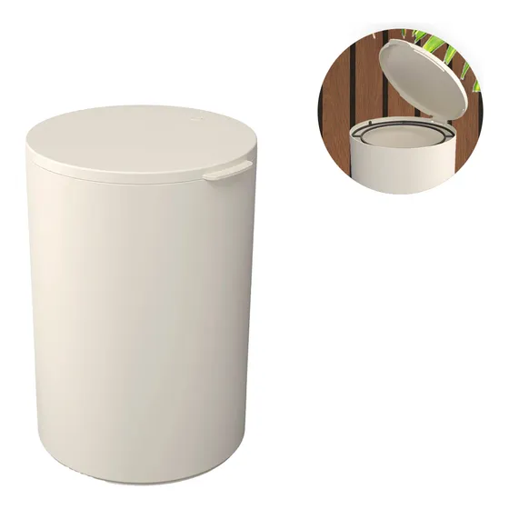  Lixeira Cesto Lixo Com Tampa 5 Litros Multiuso Coza Serene