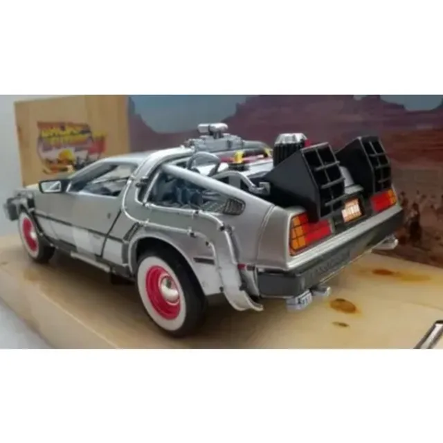 Auto De Película Volver Al Futuro 3 A Escala 1:24 Metálico