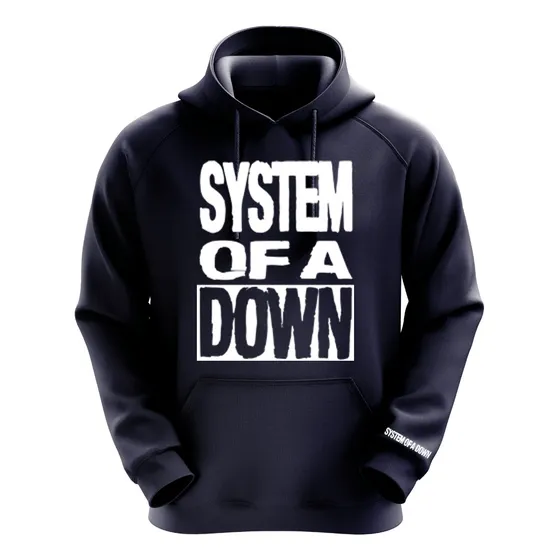 Polerón Azul Marino System Of A Down Diseño 2