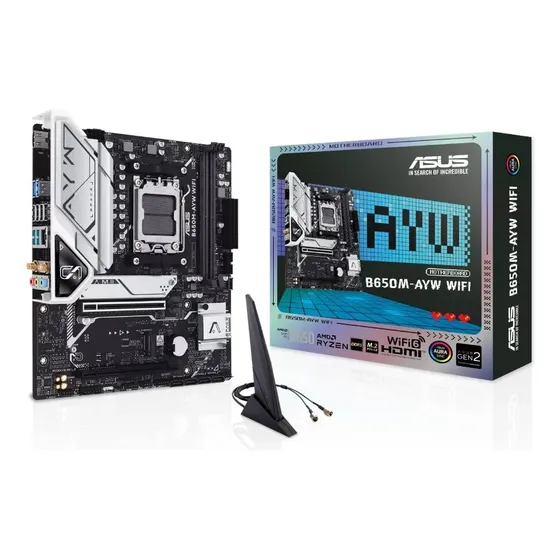 Placa Madre Asus B650m-ayw Wifi, Matx, Am5