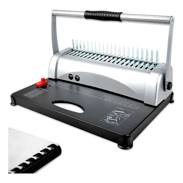 Engargoladora Encuadernadora 450 Hojas Arillos Plastico