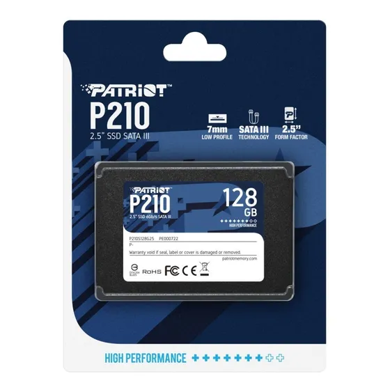 Disco Duro Patriot Solido 128gb Ssd 2.5 Sata 3 P210