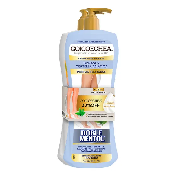 Pack Goicoechea Crema Doble Mentol + Arnica 400ml