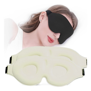 2 Antifaz 3d Dormir Respirable Adjustable Ojos Máscar Gafas 2 Antifaz 3d Dormir Respirable Adjustable Ojos Máscar Gafas