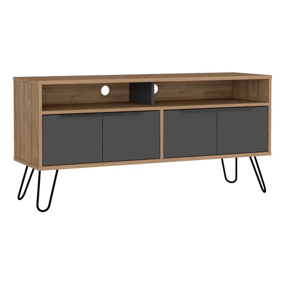 Mesa Para Tv Miel Plomo