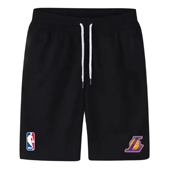 Shorts Estampados Lakers Nba 100% Algodón