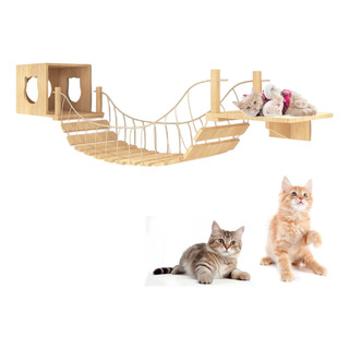 Pared De Escalada Para Gatos Puente De Pared Con 1 Cueva Pared De Escalada Para Gatos Puente De Pared Con 1 Cueva