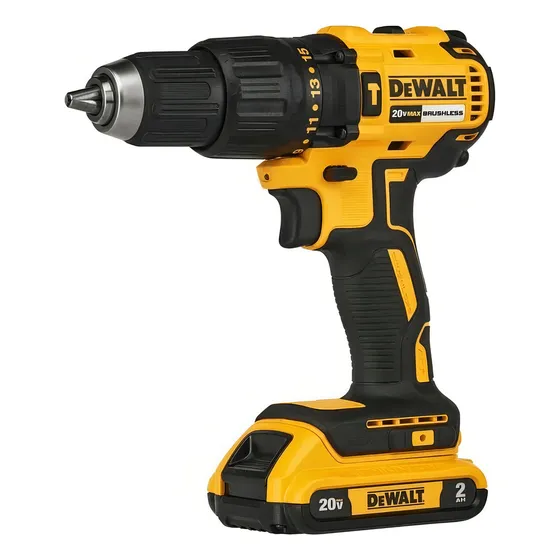 Kit Taladro Percutor/Atornillador 1/2” (13mm) Inalámbrico 20V MAX* 50Hz DeWalt DCD7781D2-B2 + 2 Baterías 2Ah + Cargador + Maletín - Color Amarillo