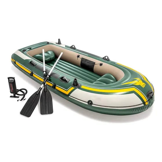 Bote Inflable Con Remos 3 Personas Pescable