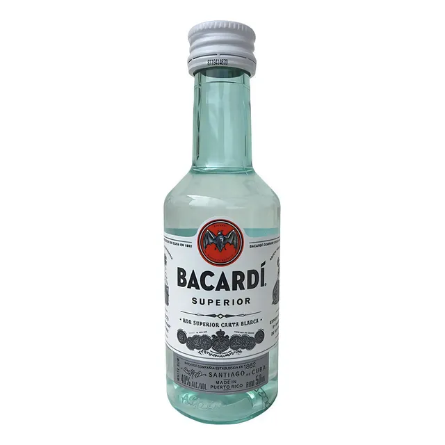 Ron Bacardi Carta Blanca Miniatura 50 Ml