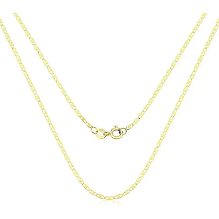 Corrente De Ouro Cordão Piastrine 45cm Ouro 18k Feminina Amarelo