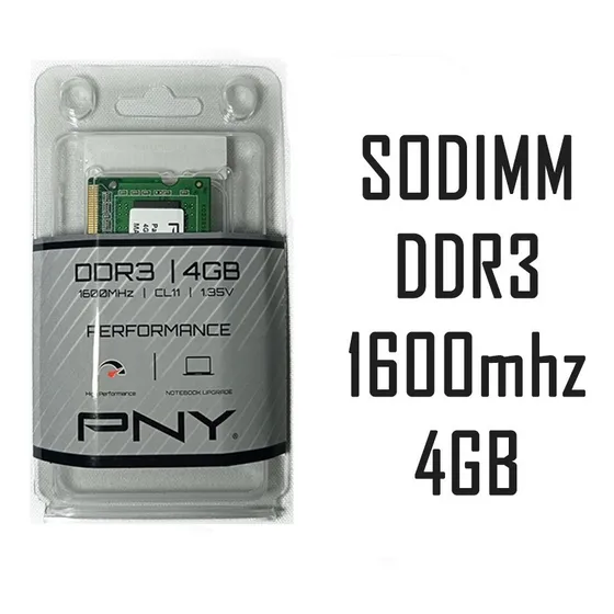Memoria Ram Pny 4gb Ddr3 1600mhz Sodimm Laptop