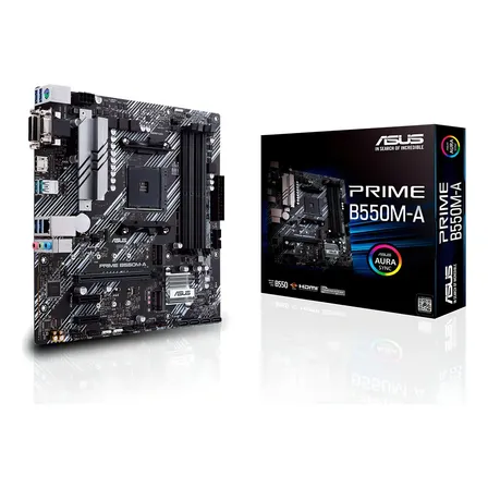 Placa-mãe Asus Prime B550m-a Amd Am4 Ddr4 90MB14I0-C1BAY0 Cor Preto