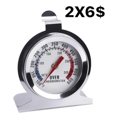 Termometro Horno Cocina Acero Inoxidable Hasta 300° C