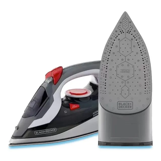 Ferro de Passar Roupa com Vaporizador Black Decker, Modelo FX3900, com Função Desligamento Automático, Preto, 220V