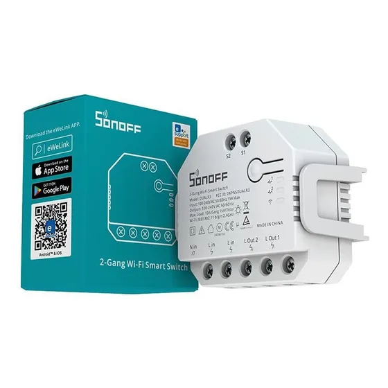 Sonoff Dualr3 Interruptor Wifi Smart Mide Consumo Macrotec