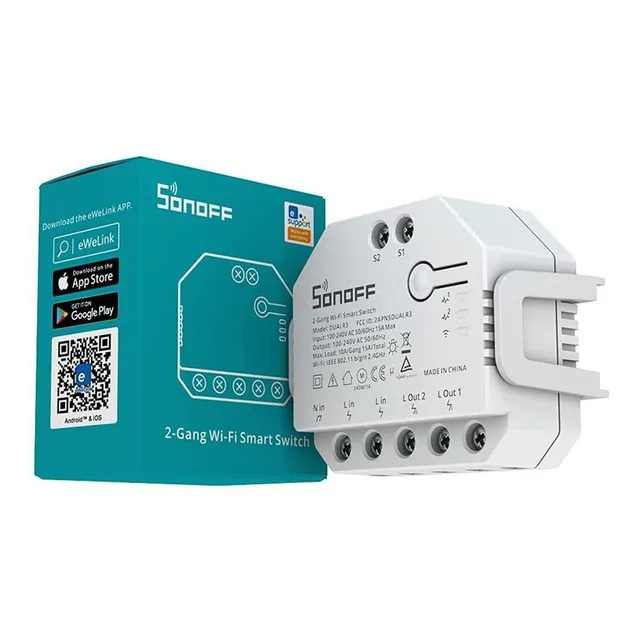 Sonoff Dualr3 Interruptor Wifi Smart Mide Consumo Macrotec