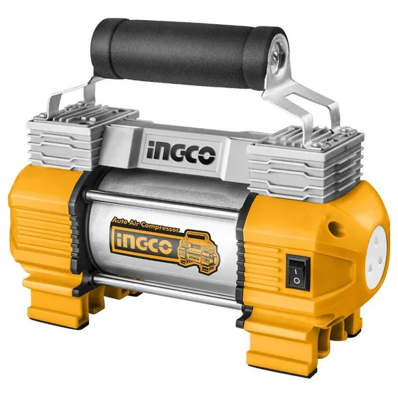 Compresor Inflador Auto 12v Ingco 120psi 10bar Uso Intensivo