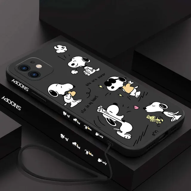 Funda De Silicona Para Oppo Dibujos Animados De Perro + Correas