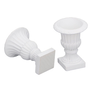 Maceta Romana En Miniatura Con Forma De Columna, 2 Unidades, Maceta Romana En Miniatura Con Forma De Columna, 2 Unidades,