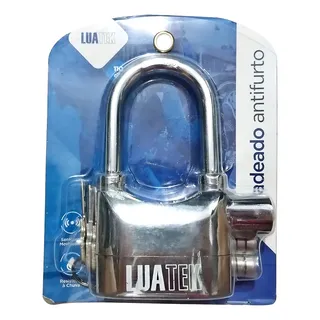 Cadeado Luatek Alarm Lock Cor Prateado Com Chave Cadeado Luatek Alarm Lock Cor Prateado Com Chave